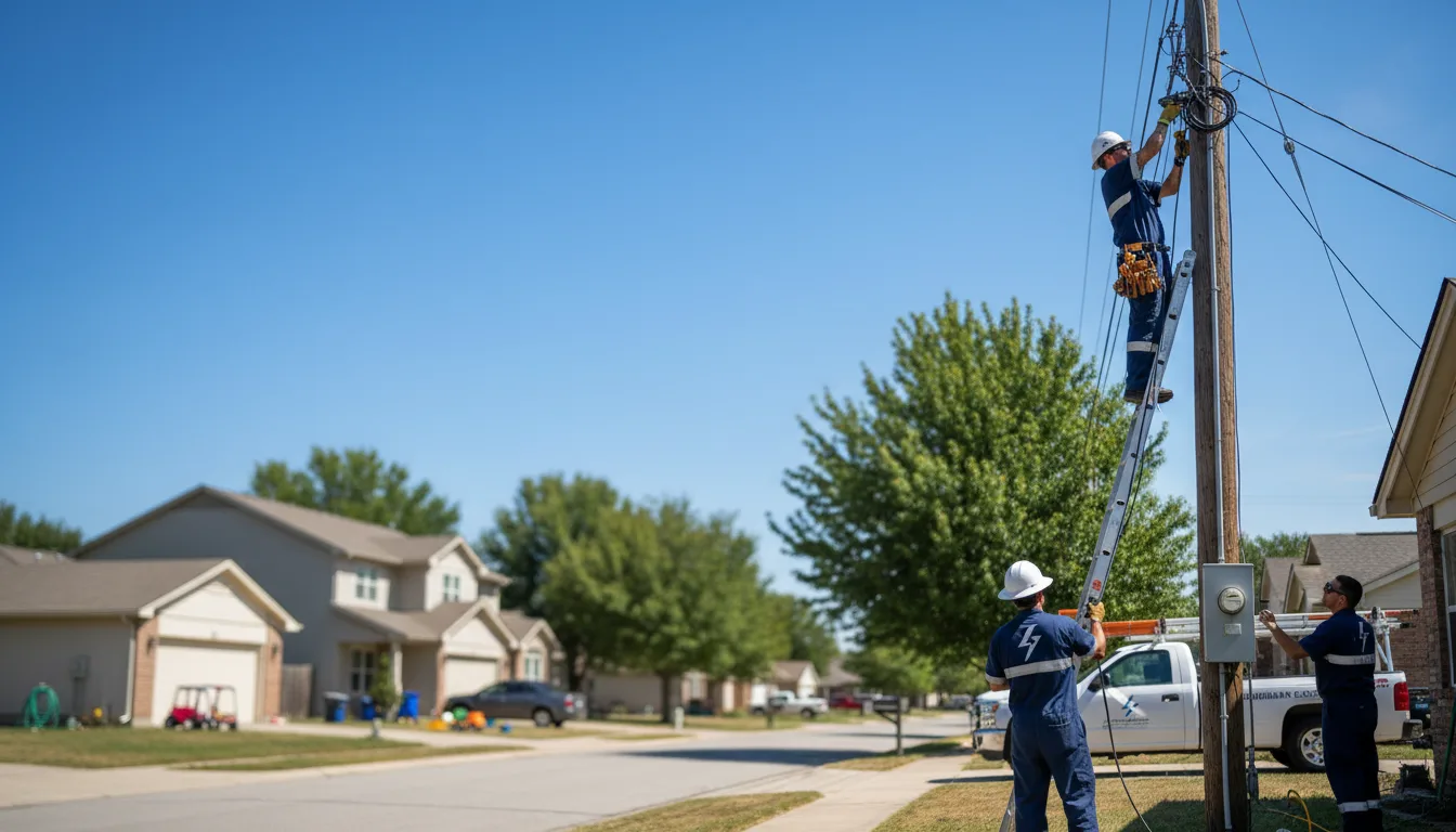 Residential electrician providing installation services in Robeline, LA
